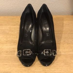Unisa Black Suede Heels